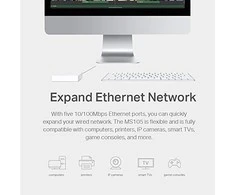 Šakotuvas „Mercusys“ | Komutatorius | MS105 | Nevaldomas | Stalinis | 10/100 Mbps (RJ-45) jungčių kiekis: 5 | Maitinimo šaltinio tipas: Išorinis