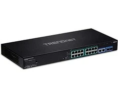 Maršrutizatorius Jungiklis TRENDnet TRENDnet 18- Port Gigabit PoE + Smart stebėjimo perjungiklis
