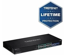 Maršrutizatorius Jungiklis TRENDnet TRENDnet 18- Port Gigabit PoE + Smart stebėjimo perjungiklis