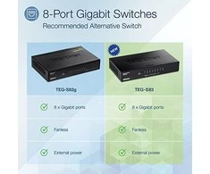 Šakotuvas TRENDNET 8-Port Gigabit Switch / w metalinis dėklas