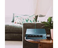 Šakotuvas TP-LINK LiteWave 5 prievadų gigabito darbalaukio komutatorius su 5 gigabito RJ45 prievadais, plieniniame korpuse