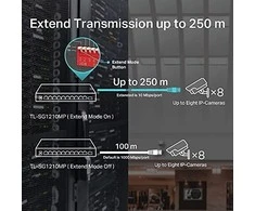 Šakotuvas TP-LINK | 10 prievadų Gigabit Easy Smart Switch su 8 prievadų PoE+ | TL-SG1210MP | Nevaldomas | Darbalaukis | Maitinimo tipas Išorinis | 60 mėn.