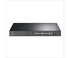Šakotuvas TP-LINK | Komutatorius | TL-SG1218MPE | Valdomas žiniatinklyje | Montuojamas į lentyną | Gigabito Ethernet (varinis) jungčių kiekis: 16 | SFP jungčių kiekis: 2 | PoE+ jungčių kiekis: 16 | 36 mėn.