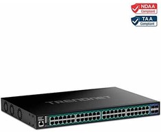 Šakotuvas Switch TRENDnet TRENDnet 52-Port Gigabit Web Smart 740W PoE+ Switch 10G SFP+