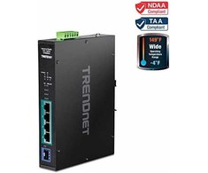 Šakotuvas Switch TRENDnet Trendnet TI-PGM541 łącza jungiama į tinklą Gigabit Ethernet (10/100/1000) Juodas