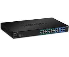 Šakotuvas TRENDnet Switch 16 Port Gbit Valdomas L2 PoE+ 185W WebSmart