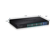 Šakotuvas TRENDnet Switch 16 Port Gbit Valdomas L2 PoE+ 185W WebSmart