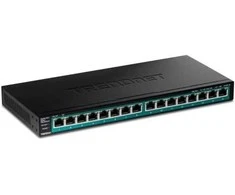 Šakotuvas TRENDnet 16 prievadų Gigabit PoE+ jungiklis (123 W)