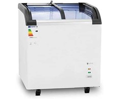 Royal Catering Stiklinis šaldiklis šaldytiems ledams, 180 l, 180 W