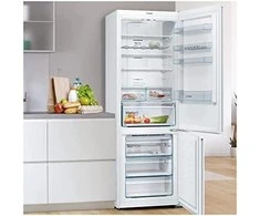 Bosch KGN49XWEA Serija 4, Laisvai statomas šaldytuvas-šaldiklis su šaldiklio skyriumi apačioje, 203 x 70 cm, Baltas