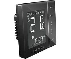 Salus bezvadu termostats VS10BRF 230V, programmējams, iebūvējams, juodas