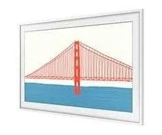 SAMSUNG Frame 50 Baltas Modern 2021 90 degree square