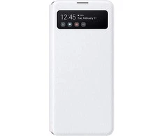 Dėklas EA426PWE Smart S View dangtelis, skirtas Samsung Galaxy A42 (5G) (Baltas)