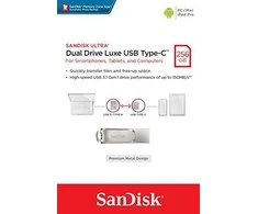 USB laikmena Sandisk Ultra Dual Drive Luxe USB Type-C, 256 GB