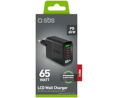 SBS 65W USB-A, 2xUSB-C, ekranas