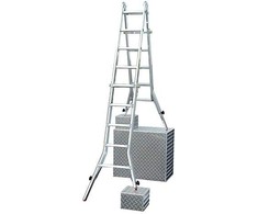 KRAUSE kopėčios PRZEGUBOWA 4x5 TELESKOPOWA Z REG. NOGAMI 6,05 WYS. ROB.