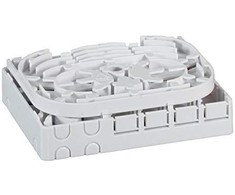 EFB FTTH paskirstymo dėžutė/lizdas, montuojamas ant vidinio DIN bėgelio/sienos, 4xSC Simplex/LC Duplex