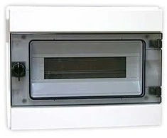 Hermetiškas modulinis paskirstymo skydas (500 V AC, 1000 V DC) 1x8 paviršinio montavimo (N+PE) IP65 RH-8 ELEKTRO-PLAST O