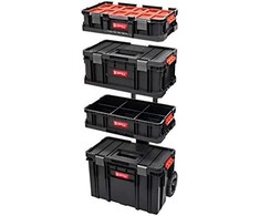 Q-Brick Mobili įrankių dėžė ant ratukų System Cart Two 6in1