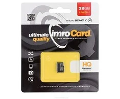 IMRO atminties kortelė Micro SD 32GB 100MB/s class10 UHS I