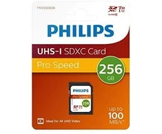 Atminties kortelė „Philips“ SDXC kortelė 256 GB 10 klasės UHS-I U3 V30 A1