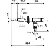 Schell Polar II ventilis 200mm 1/2"