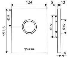 Schell COMPACT II pisuaro nuleidimo mechanizmas, chrom., PU1