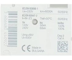 Schneider Electric Grandinės pertraukiklis iC60N-C4-1N C 4A 1N polius A9F04604