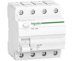 Schneider Electric Schneider diferencinis srovės perjungiklis 4P 40A 0.03A A tipo IDK- A40- 30-4 - A9Z01440