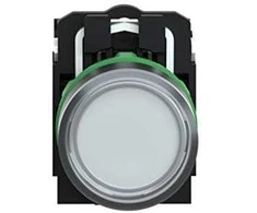 Schneider Electric 22mm baltas valdymo mygtukas su grįžtamam žibintu 1Z 1R (XB5AW31B5)