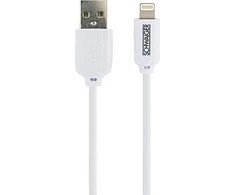 USB kabelis Schwaiger USB-A - Žaibas 2 m Balta (LKF200L532)