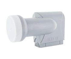 Schwaiger Quad-Switch LNB 4 Sat. Wetterfest Grau