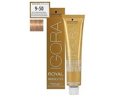 Schwarzkopf Igora Royal Absolutes ilgalaikio poveikio žilų plaukų dažai 60 ml - 9-50