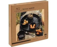 Secret De Gourmet ASTRA užkandžių serviravimo rinkinys su padėklu