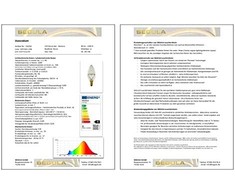 Segula LED žvakė Balance permatoma E14 1,5W 90Lm 2200K reguliuojamo ryškumo