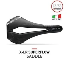 Selle Italia SELLE ITALIA X- LR SUPERFLOW S (id rungtynės - S3) TI 316 Tube 7, fibra- tek, 172g juodas (NEW)