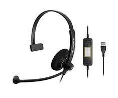 EPOS SENNHEISER SC 30 USB, LAIDINĖ MONAURINĖ Ausinės SU IN-LINE SKAMBUČIŲ VALDYMU MS