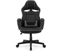 SENSE7 Knight fotelis iš juoda-pilka audinio