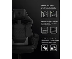 Žaidimų kėdė Sense7 Knight Gaming Chair, Juoda-pilka