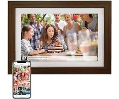 Denver Frameo PFF-1042DW 10.1" skaitmeninis nuotraukų rėmelis - rudos spalvos