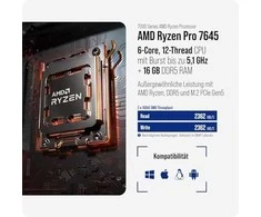 Serveris QNAP TS-H1277AXU-RP NAS Rack (2U) AMD Ryzen™ 5 16 GB DDR5 0 TB QuTS hero Juodas