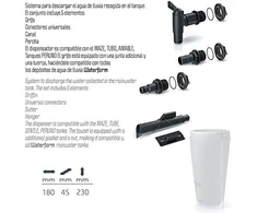 Anschluss-Set mit Auslaufhahn für Regenwasserspeicher Prosperplast Icanset4