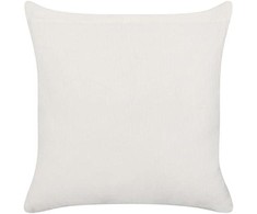 Beliani Lumarko 2 medvilninės dekoratyvinės pagalvės su geometriniu raštu 45 x 45 cm baltos ir geltonos spalvos WOODI!