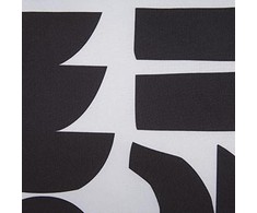 Beliani Lumarko 2 dekoratyvinės pagalvės geometrinio modelio 45 x 45 cm baltos su juoda LIRIOPE!