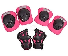 H210 SIZE XS Juodas-Rožinis PROTECTORS SET NILS EXTREME