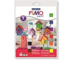 Staedtler FIMO – Soft Basic rinkinys 9x25g ir įrankiai (8023 10)