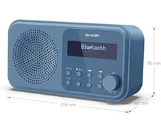 Sharp | Tokyo Digital Radio | DR-P420(BL) | Bluetooth | Belaidė jungtis | Portable | Mėlyna