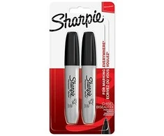 Sharpie Chisel žymeklis, juodas (pakuotėje 2 vnt.) 4,5 mm - 1986195