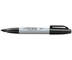 Sharpie Chisel žymeklis, juodas (pakuotėje 2 vnt.) 4,5 mm - 1986195