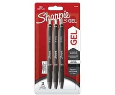 Irwin Rašiklis „Sharpie S-GEL", juodas, blist., 3 vnt.